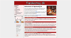Desktop Screenshot of flaeskesteg.dk