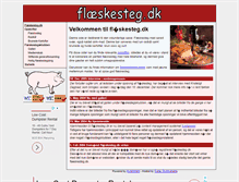 Tablet Screenshot of flaeskesteg.dk